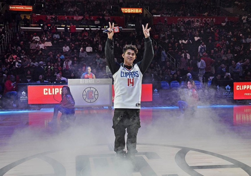Inigo Pascual fulfills childhood dream, performs before sold-out crowd at LA Clippers’ Filipino Heritage Night